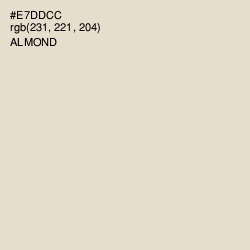 #E7DDCC - Almond Color Image