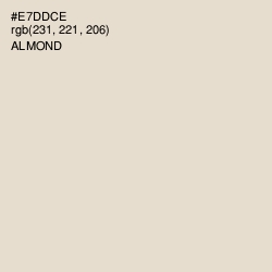 #E7DDCE - Almond Color Image