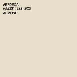 #E7DECA - Almond Color Image
