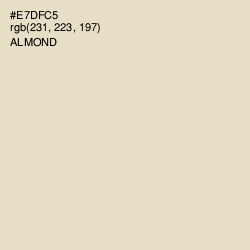 #E7DFC5 - Almond Color Image