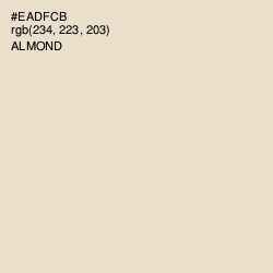 #EADFCB - Almond Color Image