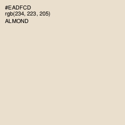 #EADFCD - Almond Color Image