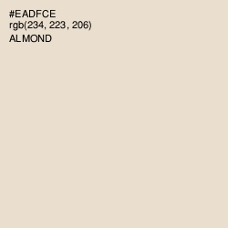 #EADFCE - Almond Color Image