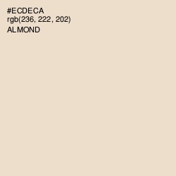 #ECDECA - Almond Color Image