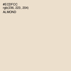 #ECDFCC - Almond Color Image
