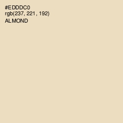 #EDDDC0 - Almond Color Image