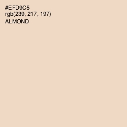 #EFD9C5 - Almond Color Image