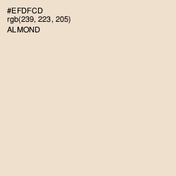 #EFDFCD - Almond Color Image