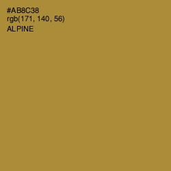 #AB8C38 - Alpine Color Image