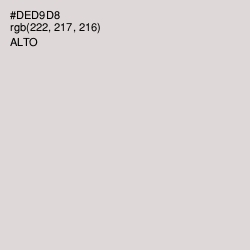 #DED9D8 - Alto Color Image