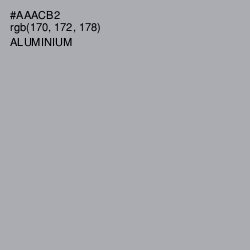 #AAACB2 - Aluminium Color Image