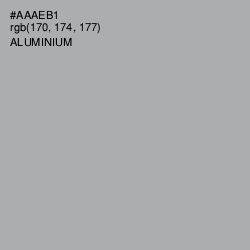 #AAAEB1 - Aluminium Color Image