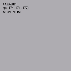 #AEABB1 - Aluminium Color Image