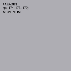 #AEADB3 - Aluminium Color Image