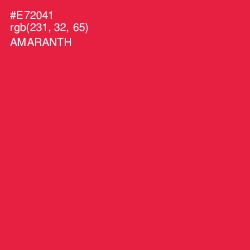 #E72041 - Amaranth Color Image