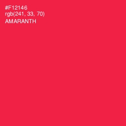 #F12146 - Amaranth Color Image