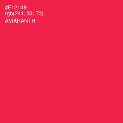 #F12149 - Amaranth Color Image
