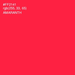 #FF2141 - Amaranth Color Image