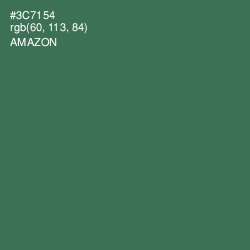 #3C7154 - Amazon Color Image