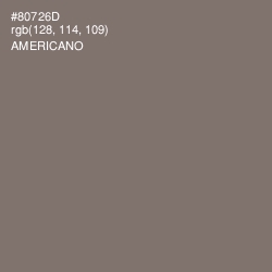 #80726D - Americano Color Image