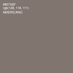 #80766F - Americano Color Image