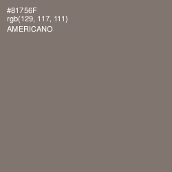 #81756F - Americano Color Image