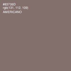 #83706D - Americano Color Image