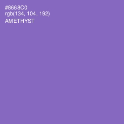 #8668C0 - Amethyst Color Image