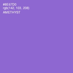 #8E67D0 - Amethyst Color Image