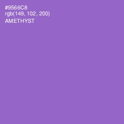 #9566C8 - Amethyst Color Image