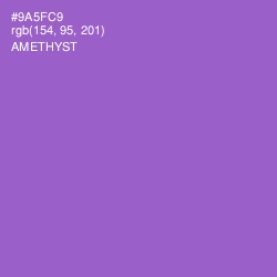#9A5FC9 - Amethyst Color Image
