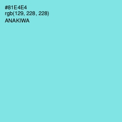 #81E4E4 - Anakiwa Color Image