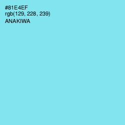 #81E4EF - Anakiwa Color Image