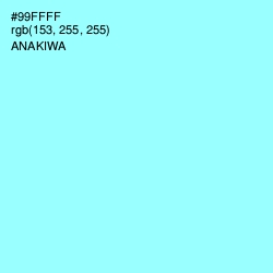 #99FFFF - Anakiwa Color Image