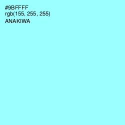#9BFFFF - Anakiwa Color Image