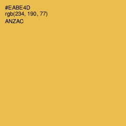 #EABE4D - Anzac Color Image