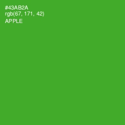 #43AB2A - Apple Color Image