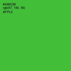 #43BE38 - Apple Color Image