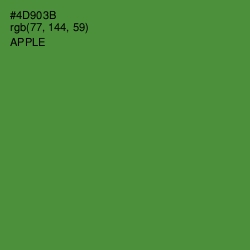 #4D903B - Apple Color Image