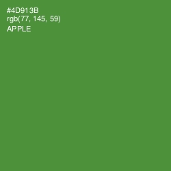#4D913B - Apple Color Image