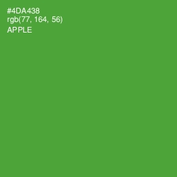 #4DA438 - Apple Color Image