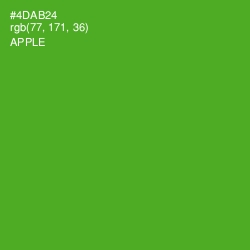 #4DAB24 - Apple Color Image