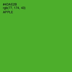 #4DAE2B - Apple Color Image