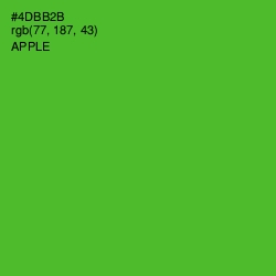 #4DBB2B - Apple Color Image