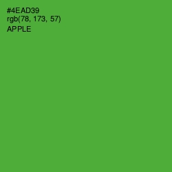 #4EAD39 - Apple Color Image
