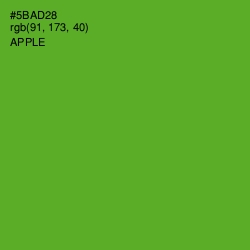 #5BAD28 - Apple Color Image