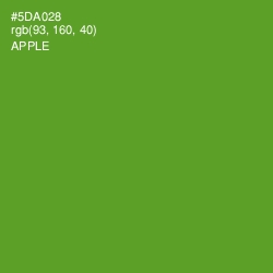 #5DA028 - Apple Color Image
