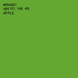 #65A831 - Apple Color Image