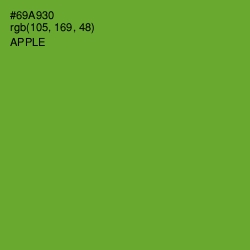 #69A930 - Apple Color Image