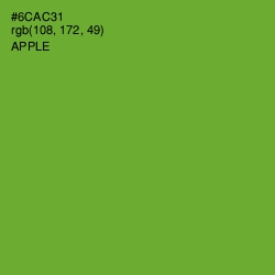 #6CAC31 - Apple Color Image